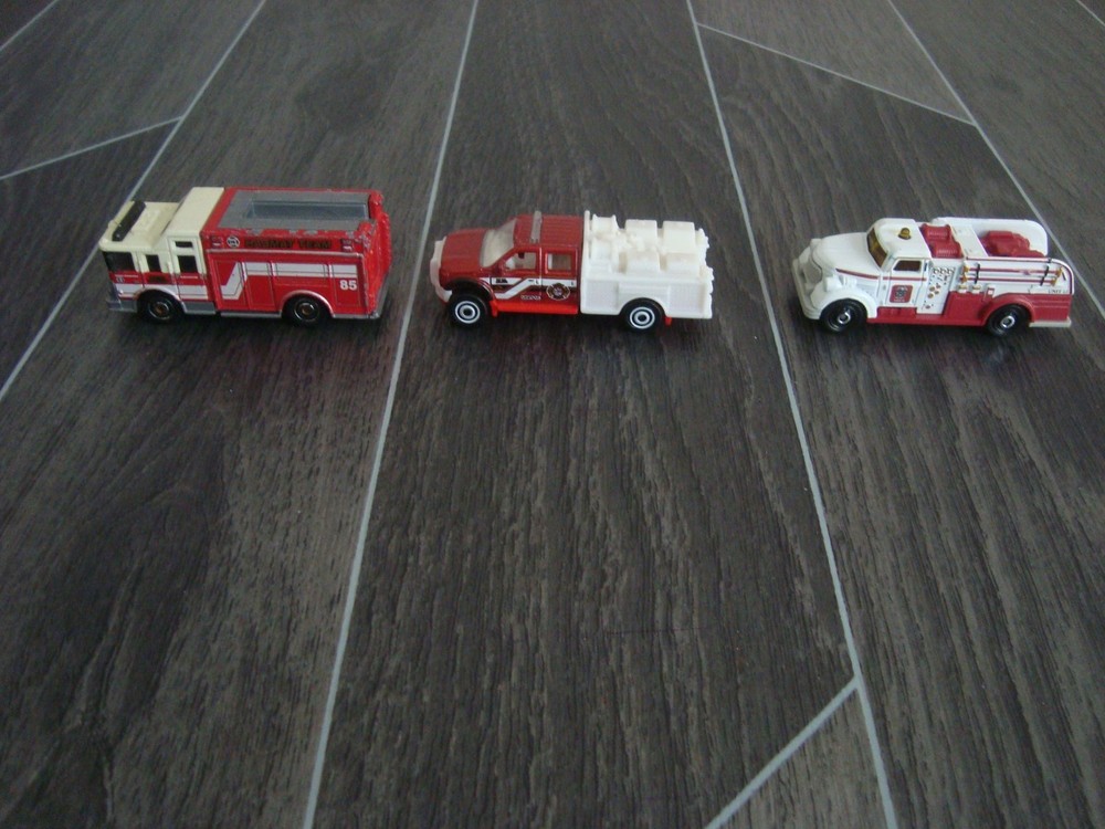 3 x Matchbox US Fire Engine Trucks