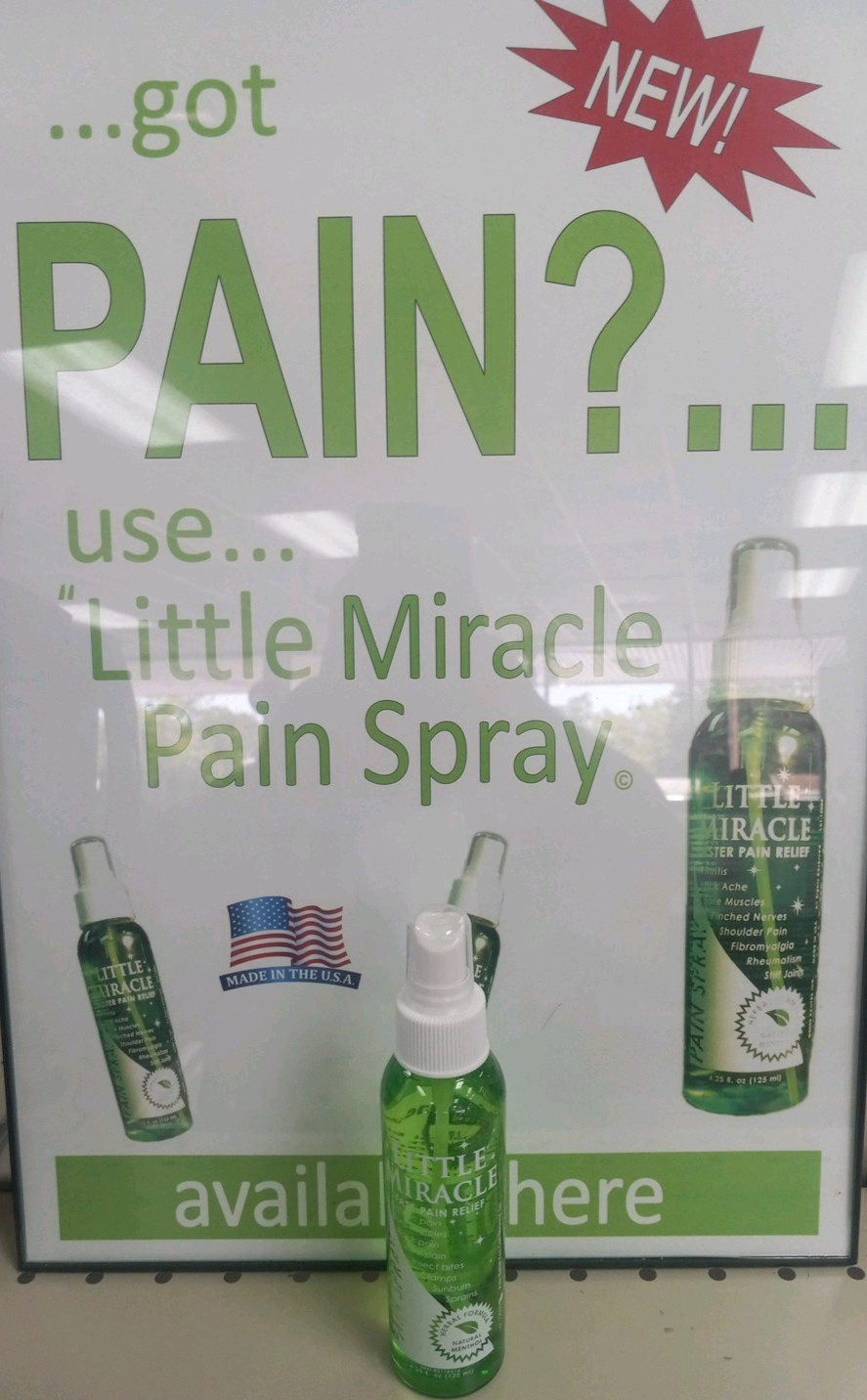 Little Miracle Pain Spray- Faster Pain Relief