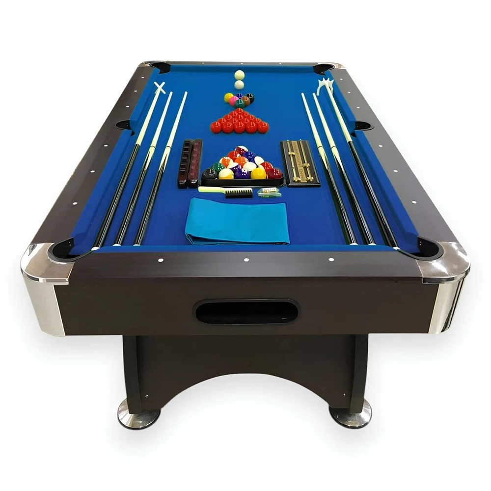 Pool Table (7 ft) ( Automatic Ball Return) (Brown/Blue) (Free Shipping)