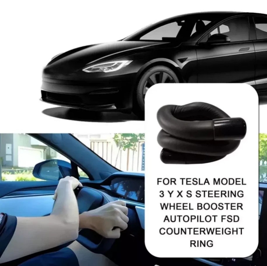 Steering Wheel Booster Weight Autopilot Counterweight Ring for Model 3/Y/S &