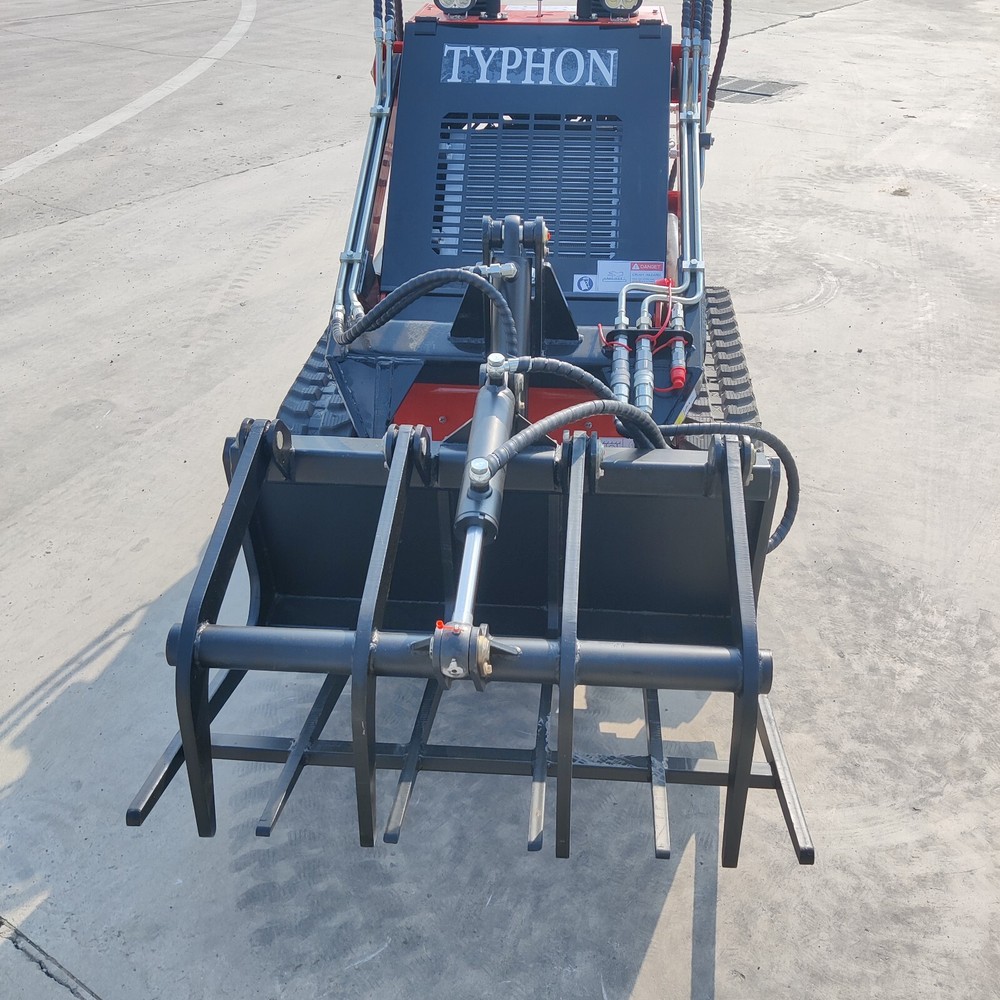 Grapple Grabber mini skid steer loader attachments for TYPHON STOMP skidsteer