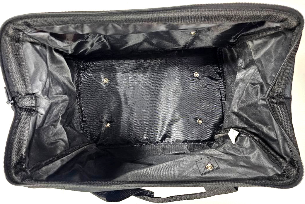 1) Dewalt Tool Bag Case 15" x 10 x 9 Canvas For 20V Drill, Battery, Pocket Rails