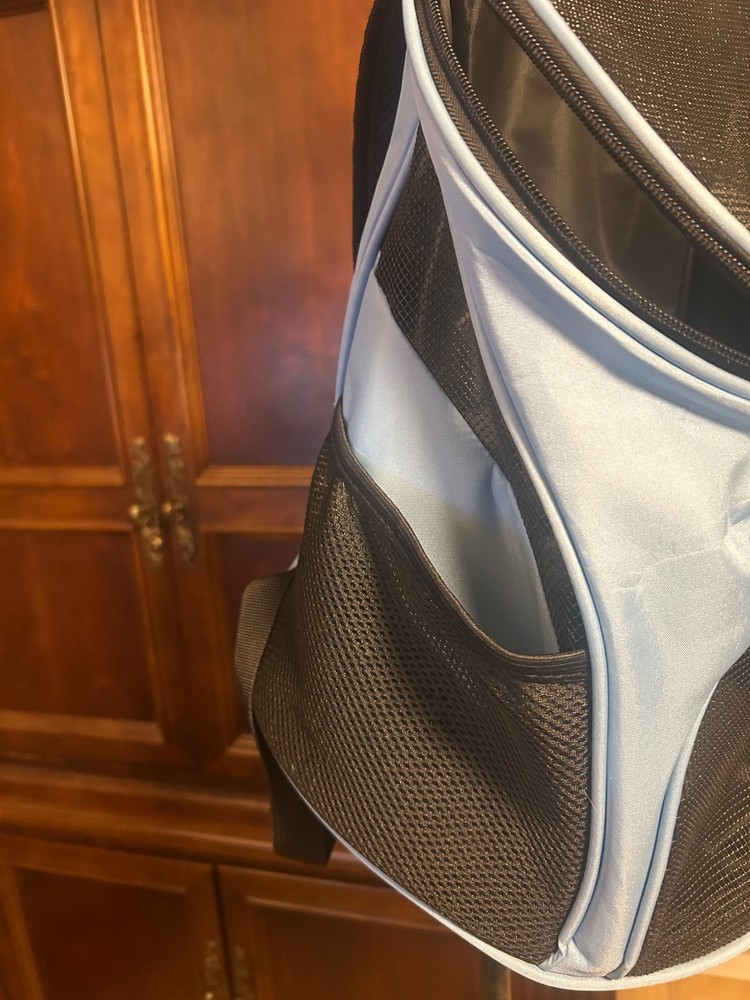 Breathable Backpack Pet Carrier - Adjustable Straps, Side Pockets, Large Opening