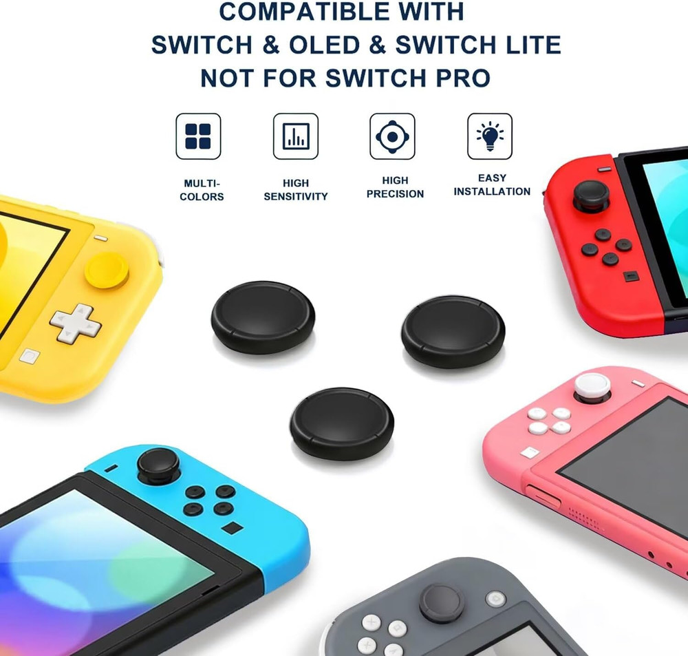 Joystick Replacement Cap Thumb Grip for Switch OLED & Switch Lite, Joystick Grip