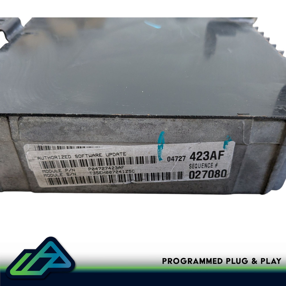 2002 Chrysler Town Country Caravan VIN PROGRAMMED ECU Engine Module 04727423AF