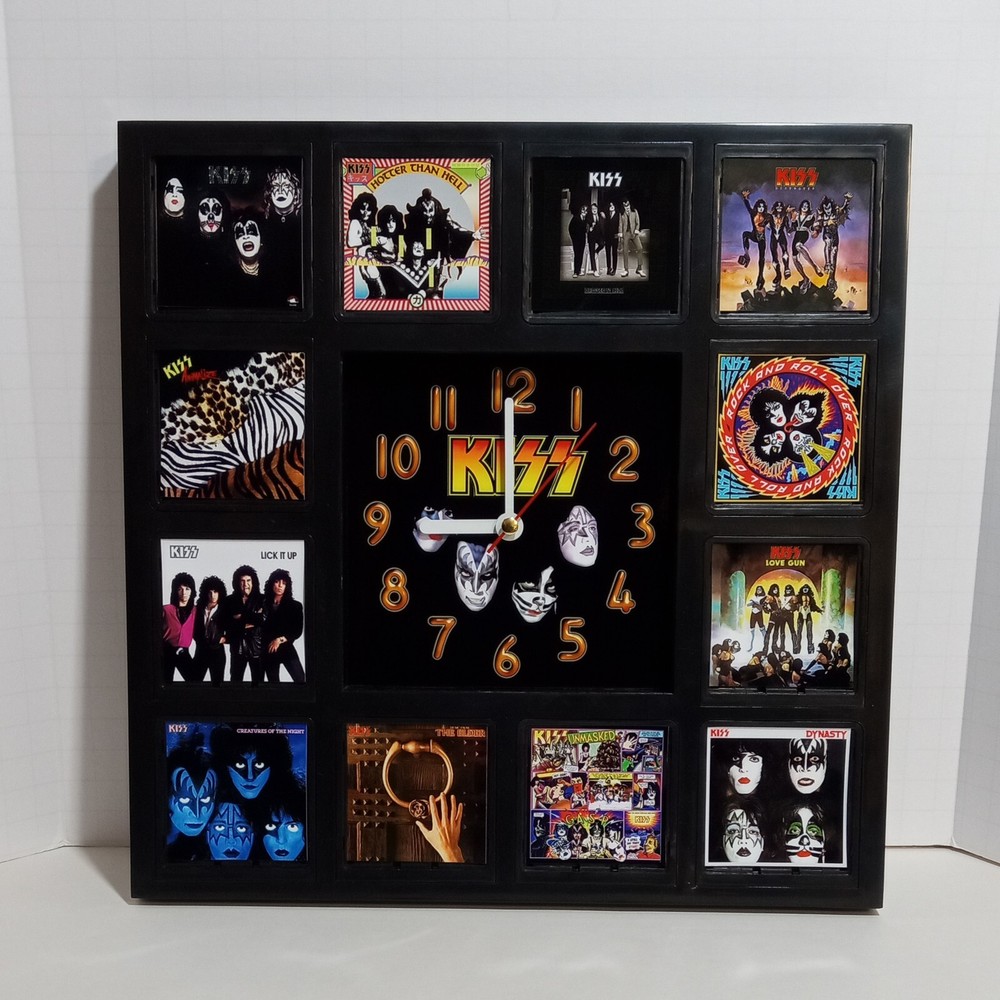 Kiss Wall Clock Rock Band Album LP CD Cover Replica Art Version 1