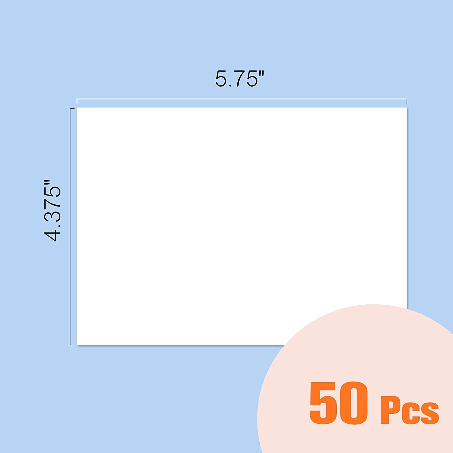 Bright White Invitation Paper Envelopes 4 3/8X5 3/4 Self Seal Greeting Card A2