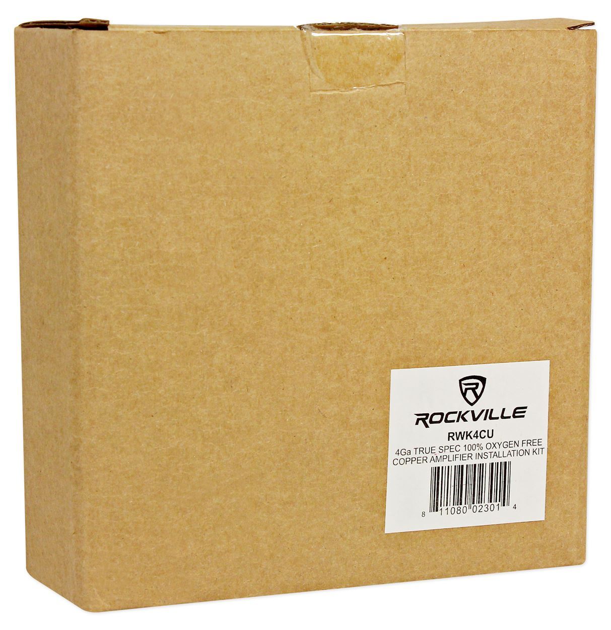 Rockville RWK4CU 4 AWG Gauge 100% Copper Complete Amp Installation Wire Kit OFC