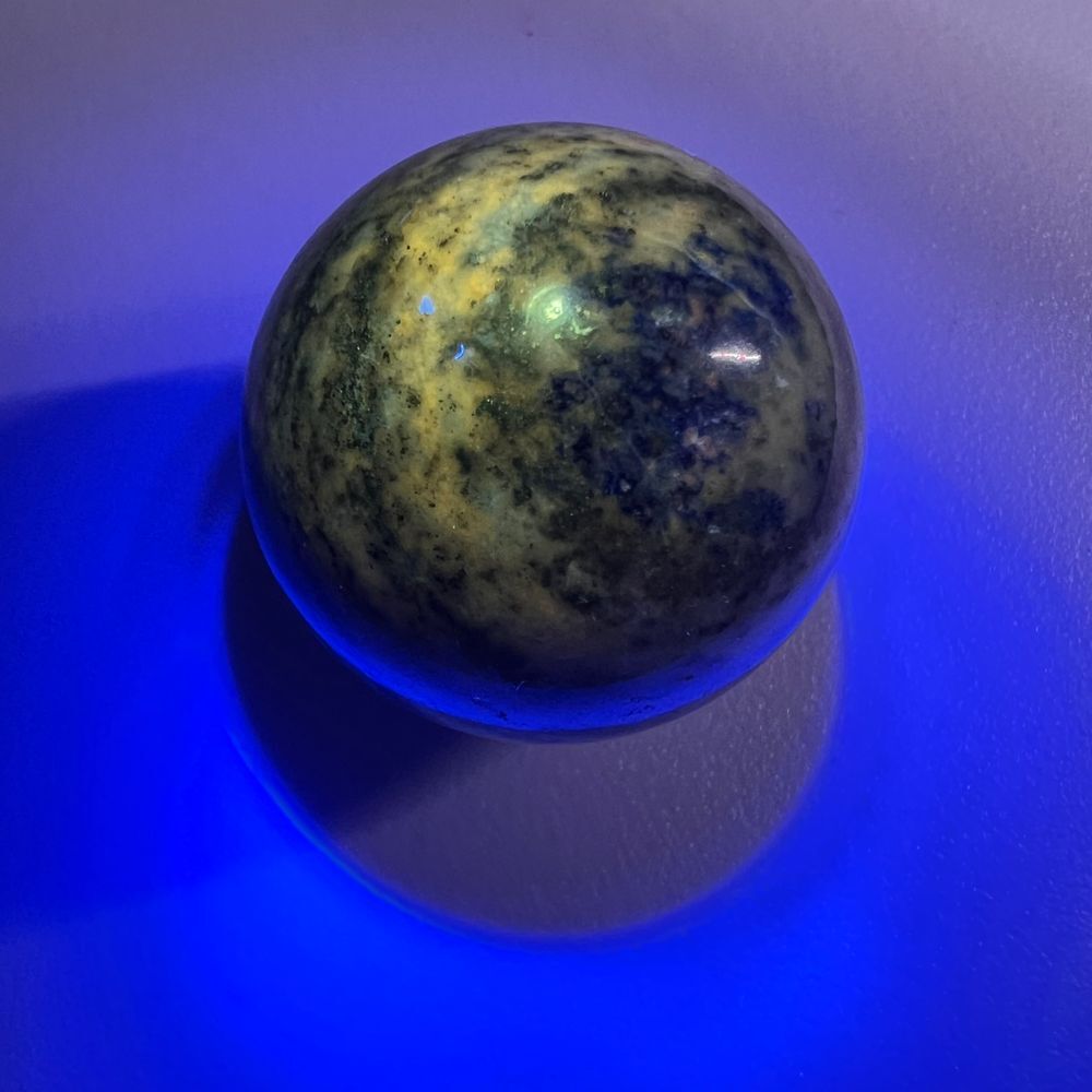 Lapis Lazuli Meditation Sphere UV Reactive
