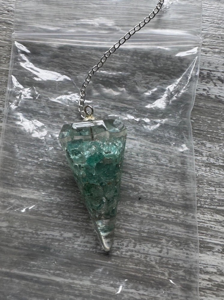 Handmade-Style Resin Pendulum (Not Crystal)