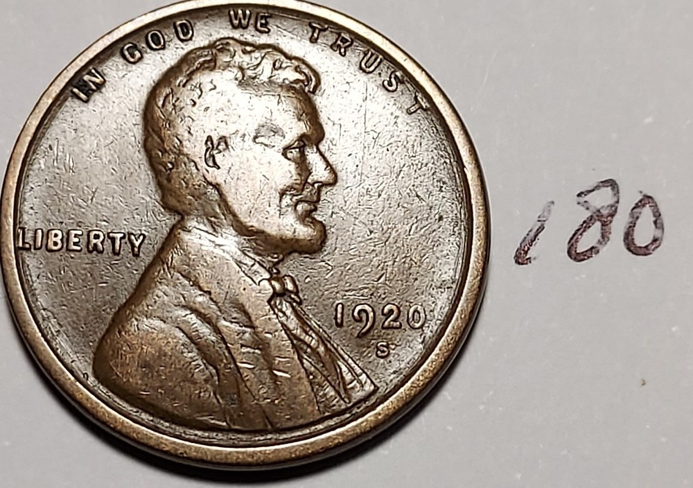 1920-S Lincoln Wheat Cent #180