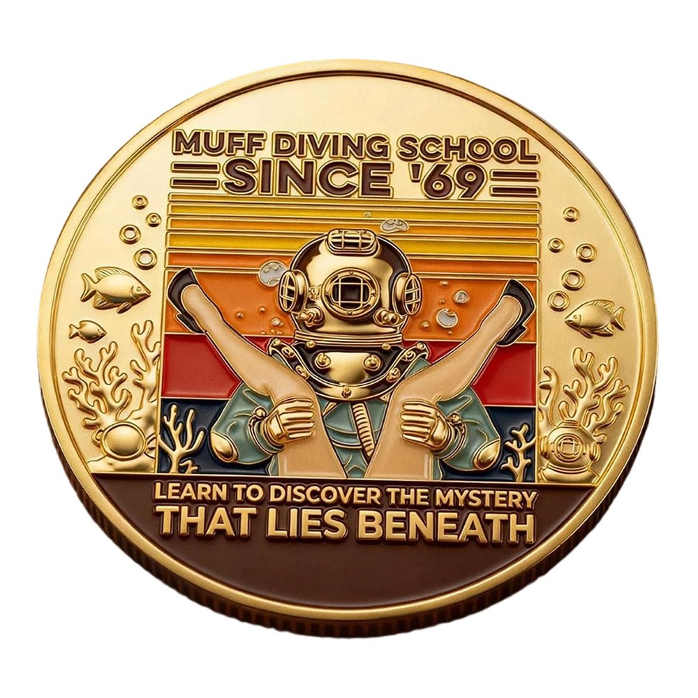 Muff Diving School Coin A rather amusing little gift