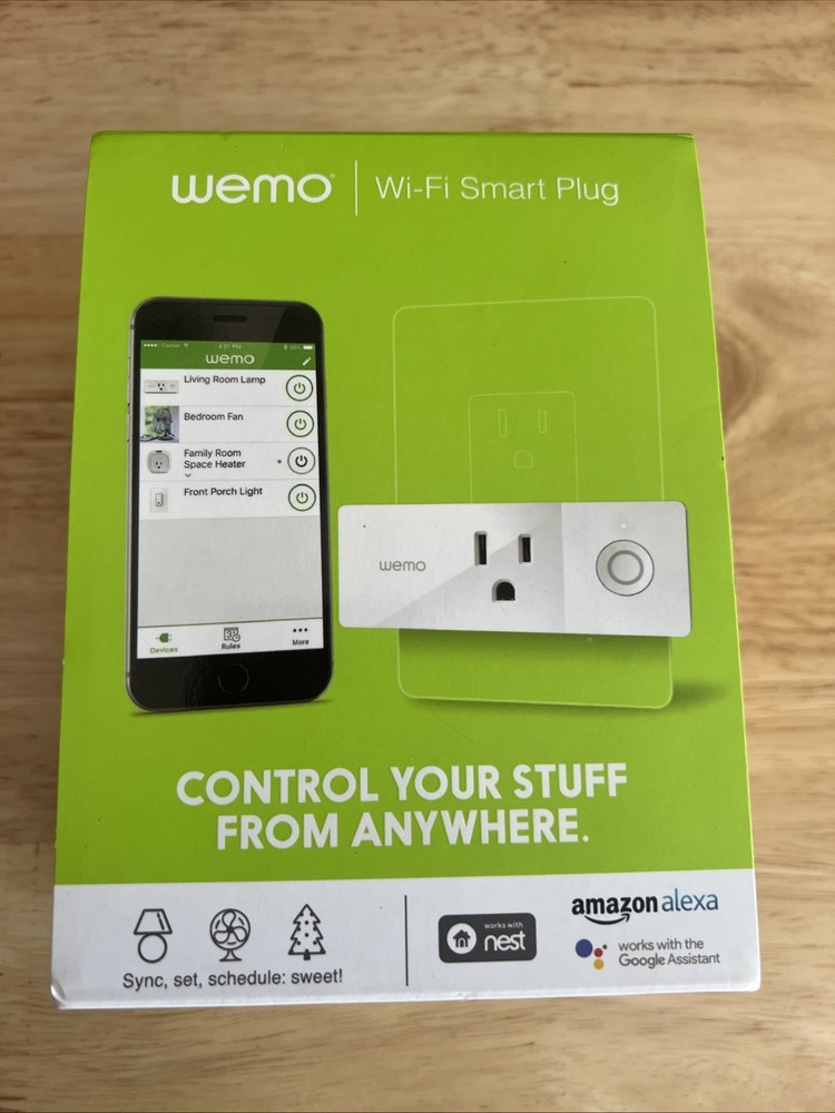 WeMo WiFi Enabled Mini Smart Plug - White (F7C063)