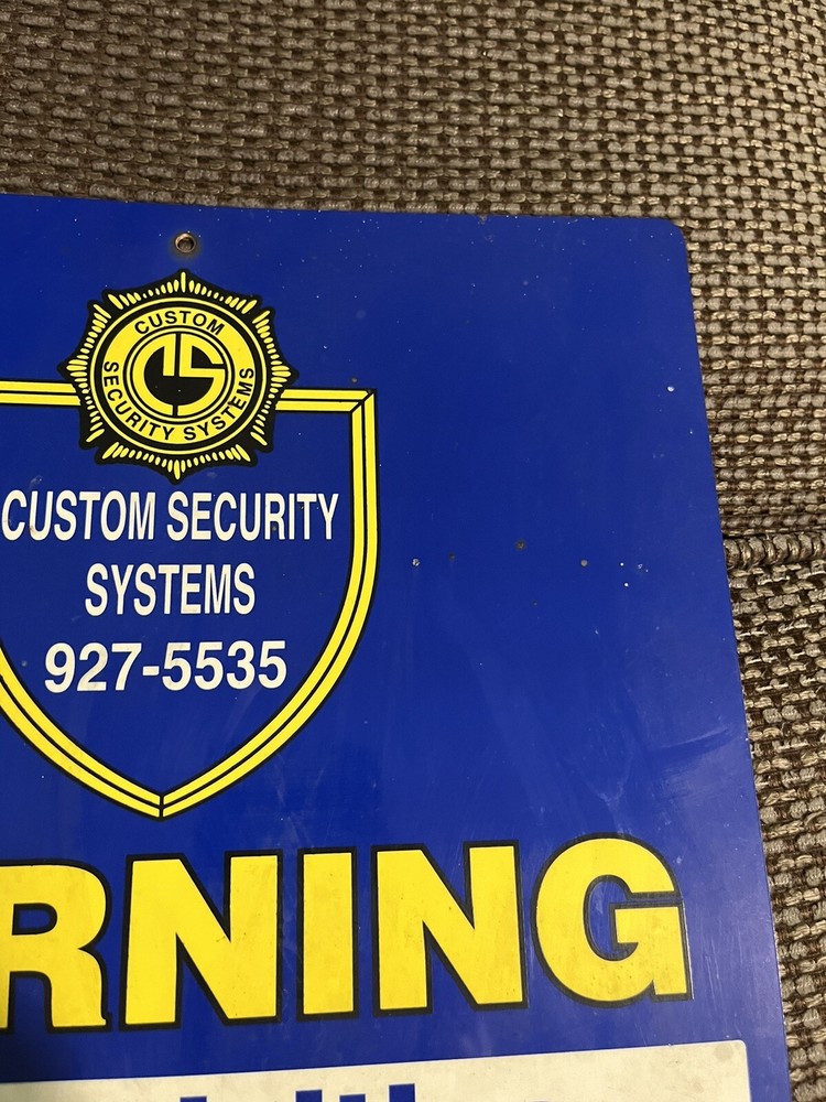 Custom Security Systems Warning Sign - Plastic - All Activities Video Recorded