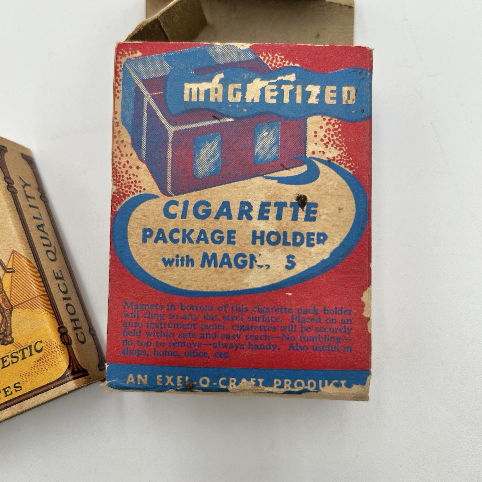 VTG Magnetic Cigarette Holder Pack Camel Cardboard Box