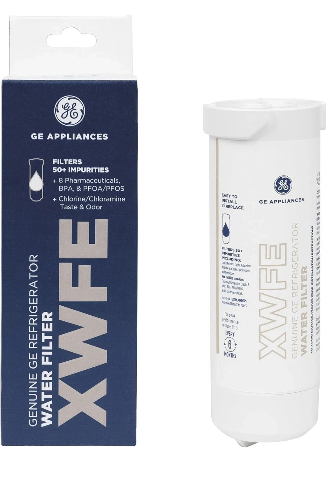 GE XWFE Water Filter - White Genuine Refrigerator Replacement Filter NEW