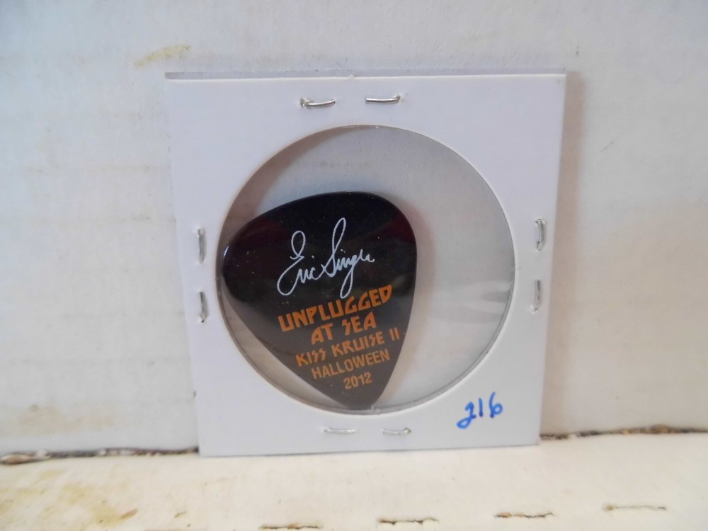 KISS "ERIC SINGER" 2012 KISS KRUISE II TOUR GUITAR PICK~READ DESCRIPTION (18~3)
