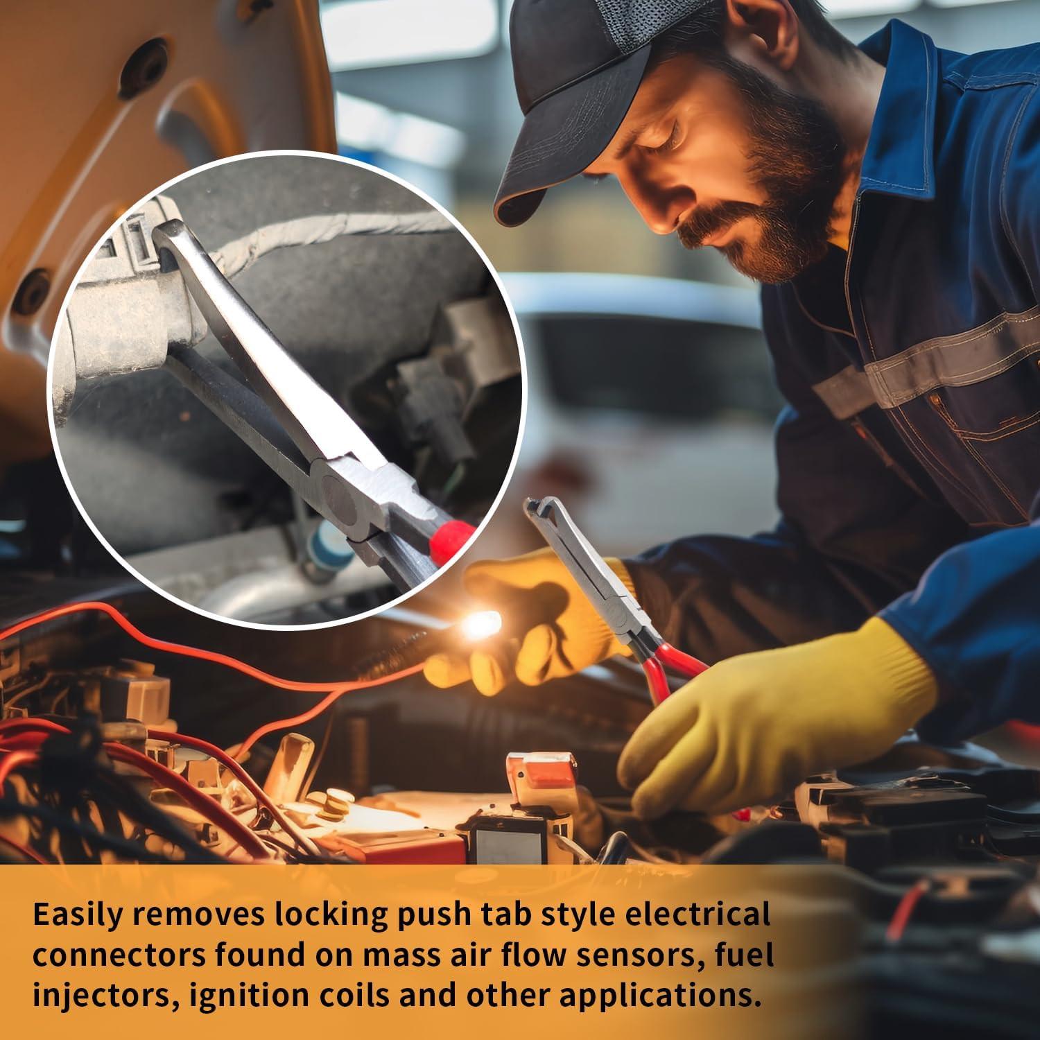 4Pcs Electrical Disconnect Pliers 60° Automotive Electrical Connector Separator