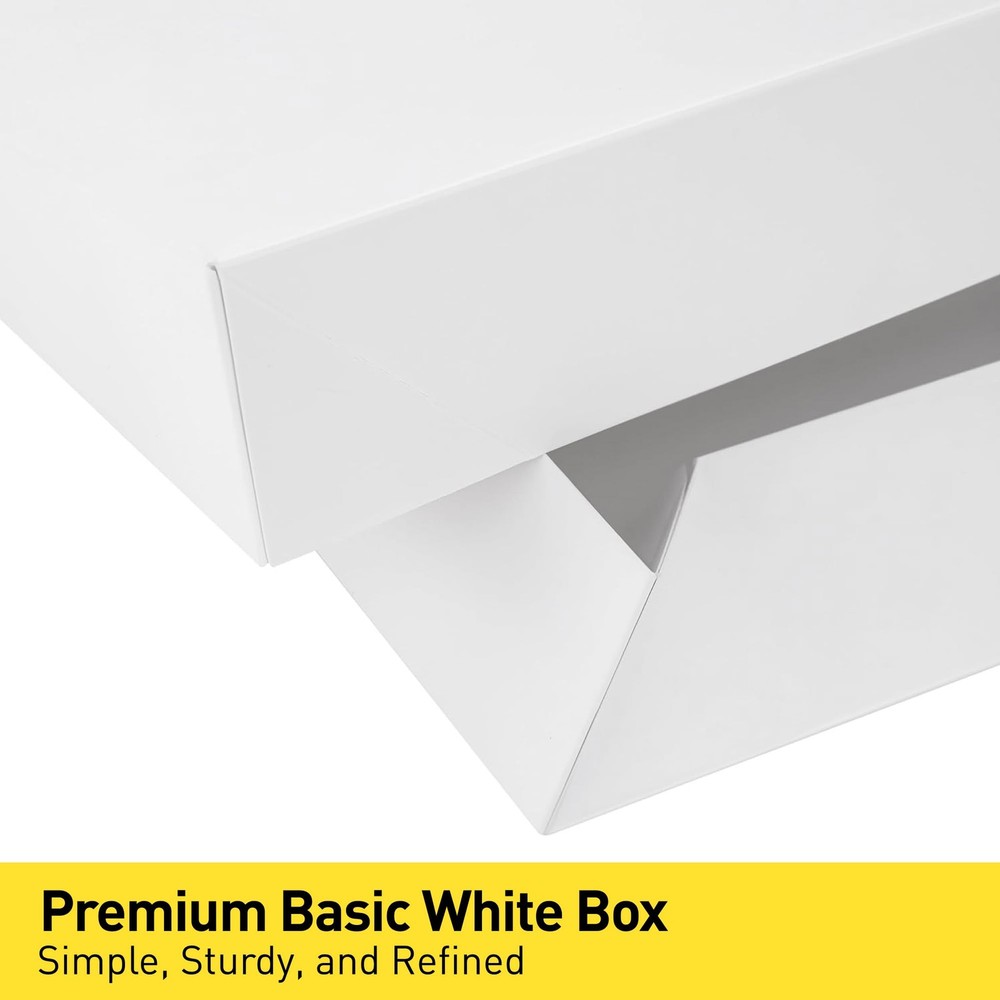 12 Pack White Gift Boxes with Lids Assorted Sizes (4 Boxes 11", 4 Boxes 14", ...