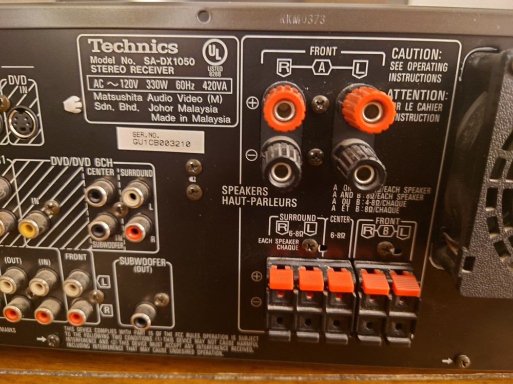 Technics AV Control Receiver SA-DX1050