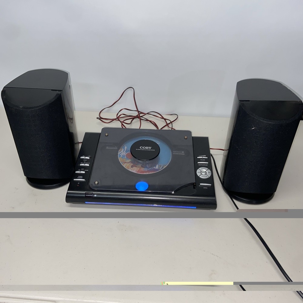 COBY CX-CD377 CD Stereo System AUX AM/FM LCD Wall Mountable CD Player Not Workin