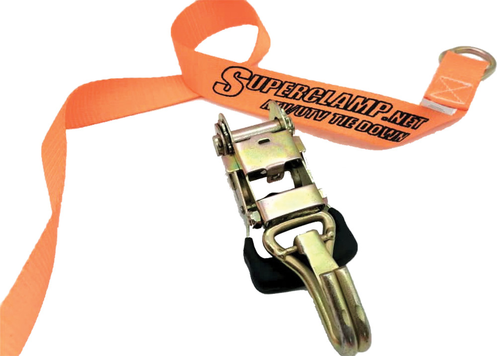 Superclamp 9000 ATV UTV Strap Kit with 4 Tie-Down Straps & Hooks