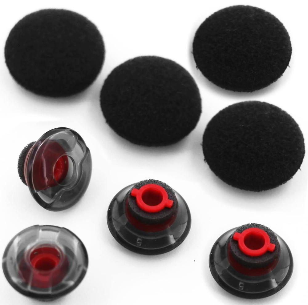 A-Focus Voyager 5200 Eartips Set, Comfortable Replacement Ear medium, gray