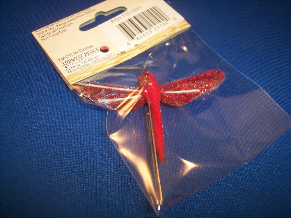 Red Sparkling Mushroom Dragonfly