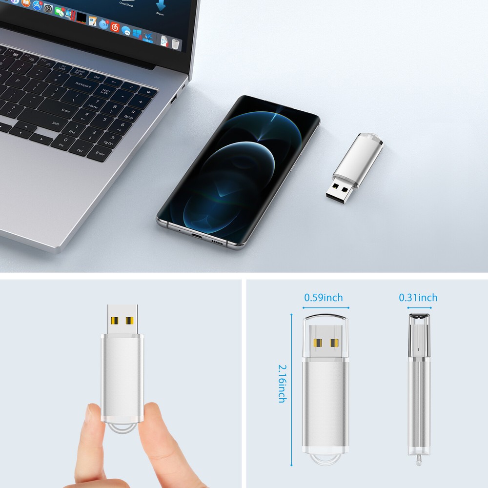 20 Pack 4GB Flash Memory Stick USB 2.0 Flash Drive High Speed Thumb Pen Storage