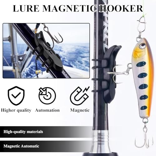 10PCS Lure Magnetic Hooker, Lure Magnetic Automatic Hooker, Hook Keeper for