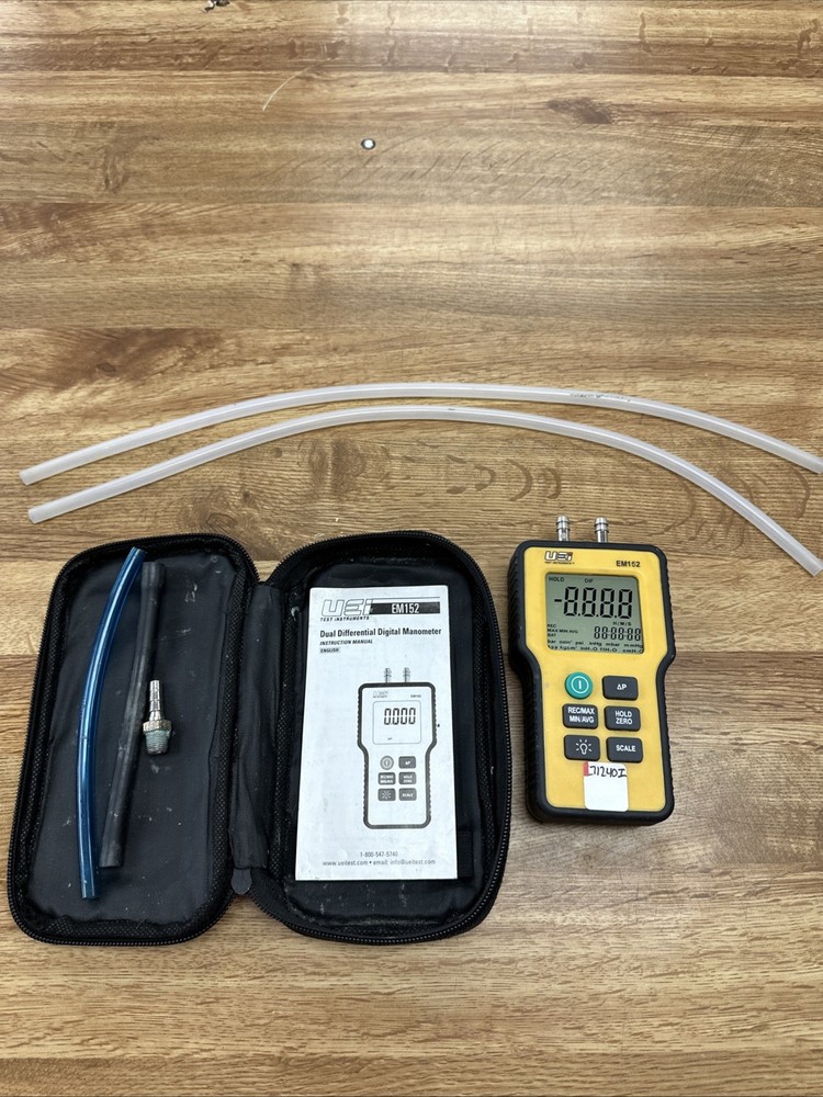 UEI EM152 Dual Differential Digital Manometer Tested Works