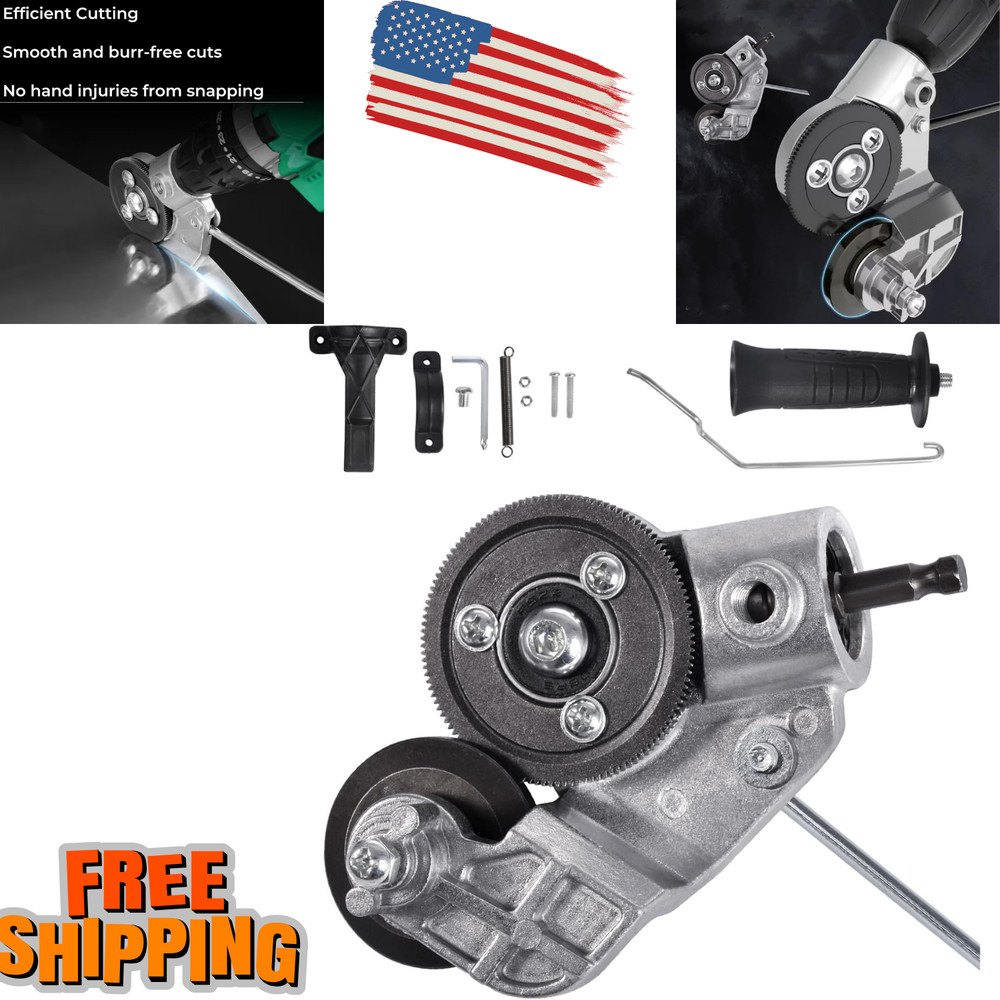 Sheet Metal Shear - Efficient Drill Attachment for Cutting Flat Metal Sheets,