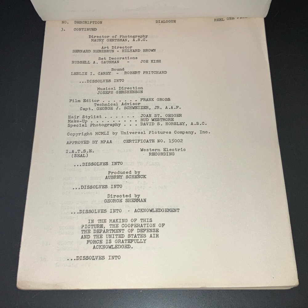 Universal Files Continuity & Dialogue Script with COA