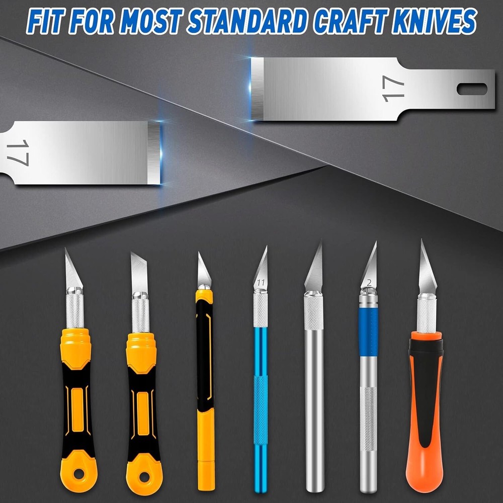 Replacement For X-Acto No. 17 Chisel Blades (100 Pack)