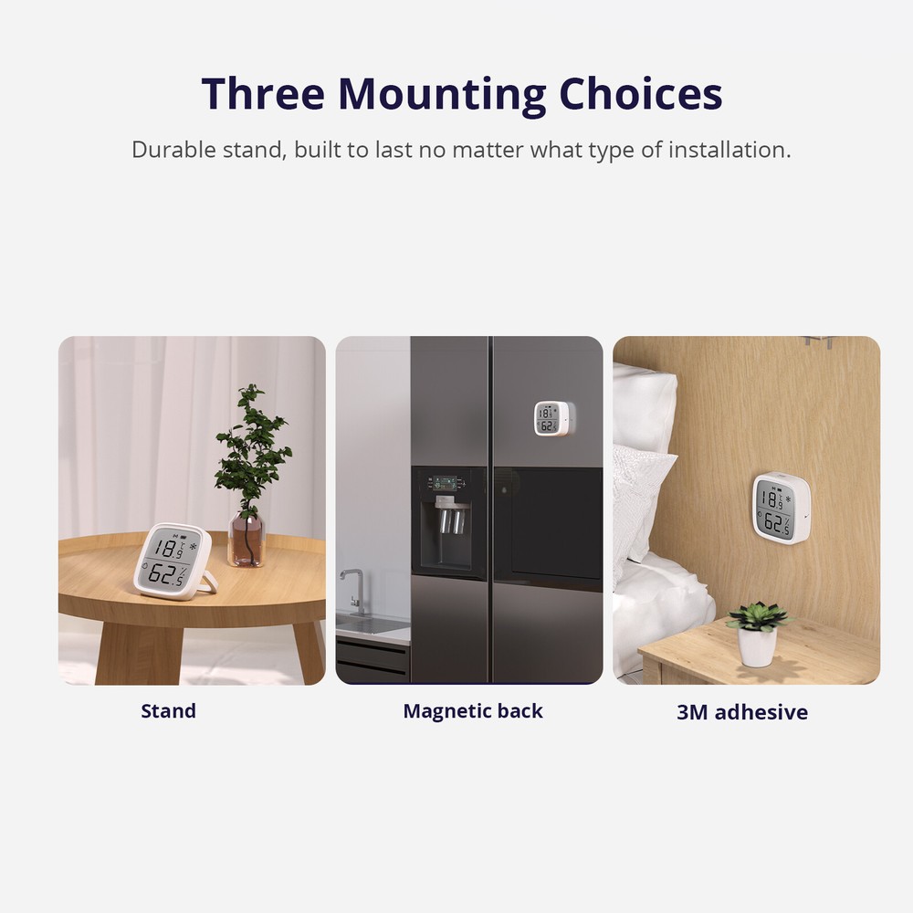 SONOFF Zigbee Smart Temperature Humidity Sensor with App Measurement LCD Screen