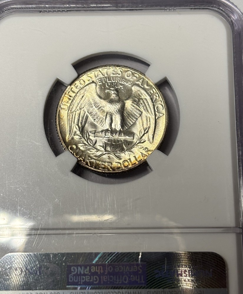 1950 S Washington Quarter NGC MS65 AND DOUBLE DIE REVERSE