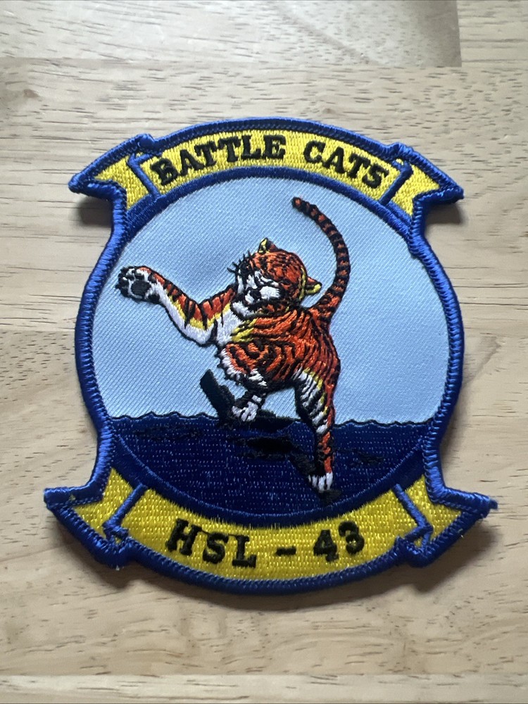 NAVY HSL-43 BATTLE CATS EMBROIDERED PATCH