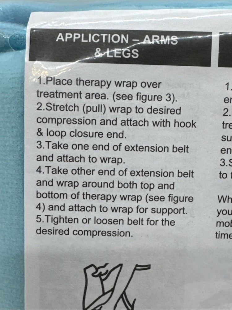 AVON WELLNESS Multi-purpose Support Bandage 2007 Light Blue + Hot/Cold Compress