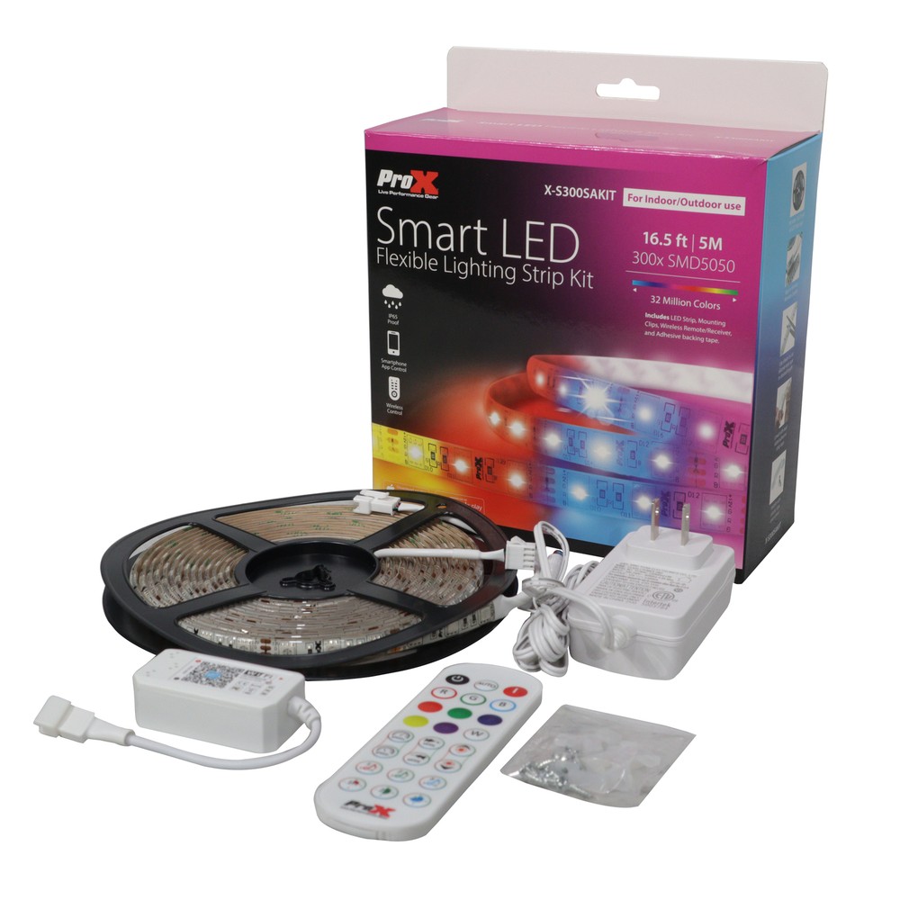 Pro X Smart LED Flexible Lighting Strip Kit 16ft Pack