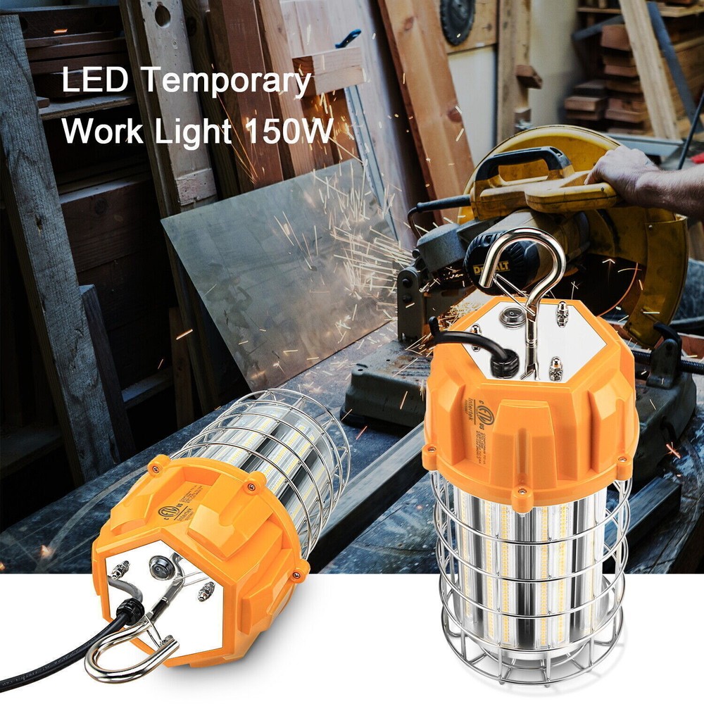 150W LED Temporary Work Light Fixture Outdoor Construction Lights for Workshop