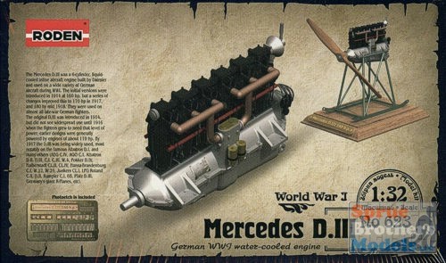 ROD623 1:32 Roden Mercedes D.III Engine #623