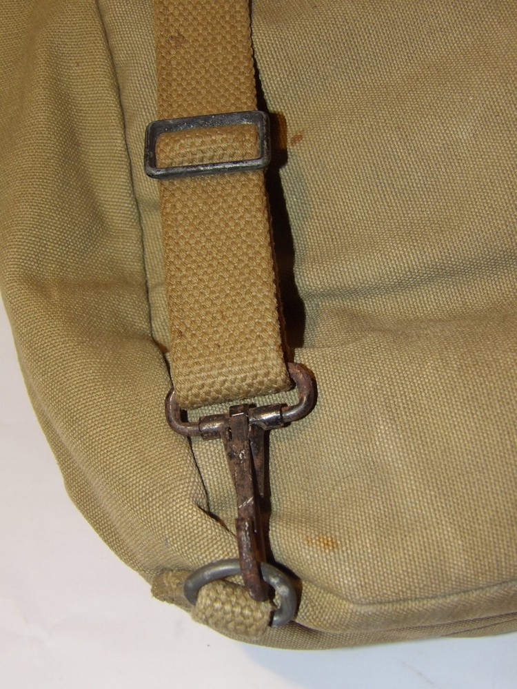 VINTAGE 1943 US ARMY M-1936 MUSETTE/FIELD BAG! CANVAS/STRAPS INTACT/OWNER'S NAME