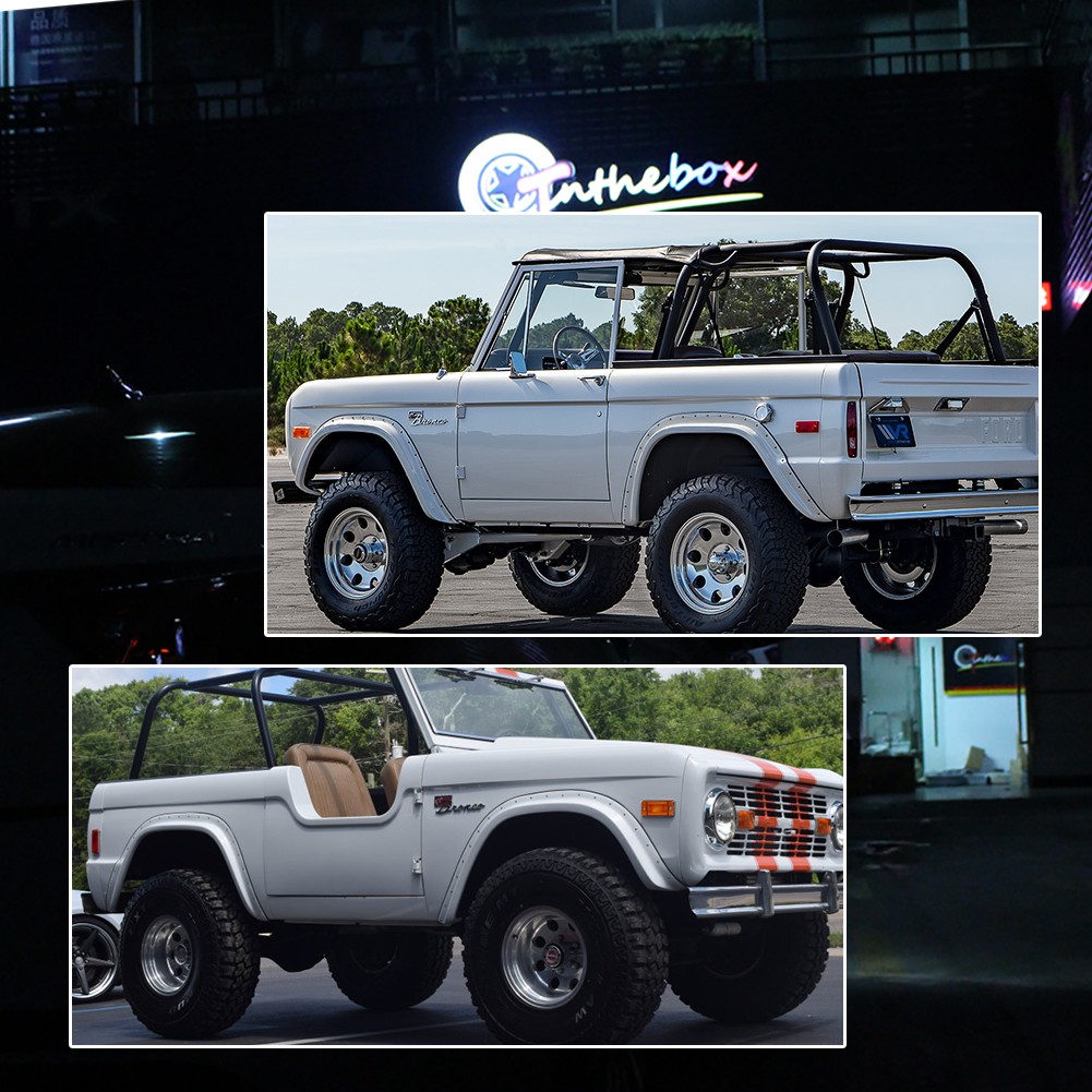 NEW 1970-1977 EARLY FORD BRONCO MARKER, PARKING, AND TAILLIGHT LENS SET.