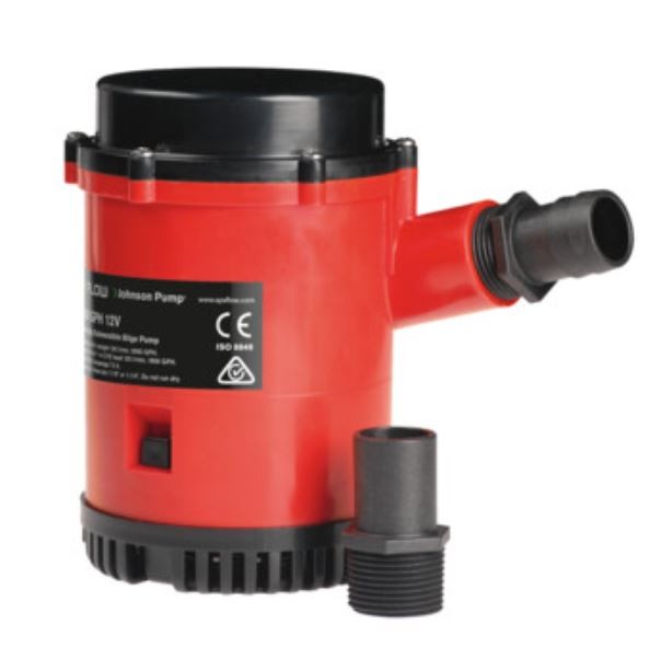 JOHNSON PUMP HD BILGE PUMP 2200GPH 12V NO SWITCH- 22004