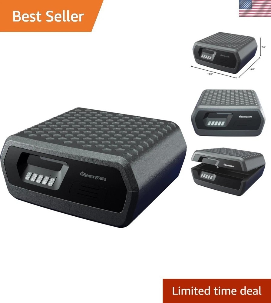 Durable Digital Keypad Lock Box for Documents & Jewelry - Fire & Water Resistant