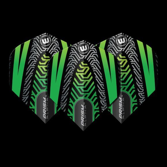 Winmau Prism Alpha Black & Green Extra Thick