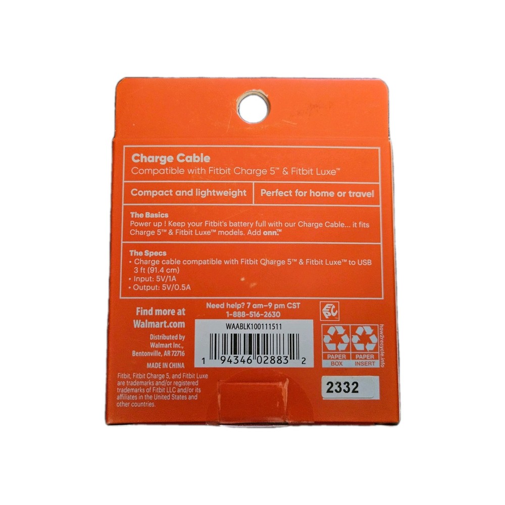 New Fitbit Charge 5 and Fitbit Luxe USB charging cable 3ft