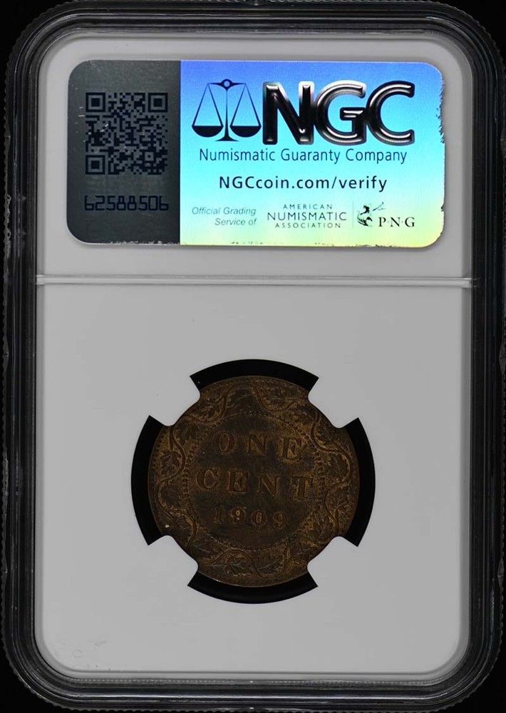 1909 CANADA 1C NGC MS64RB