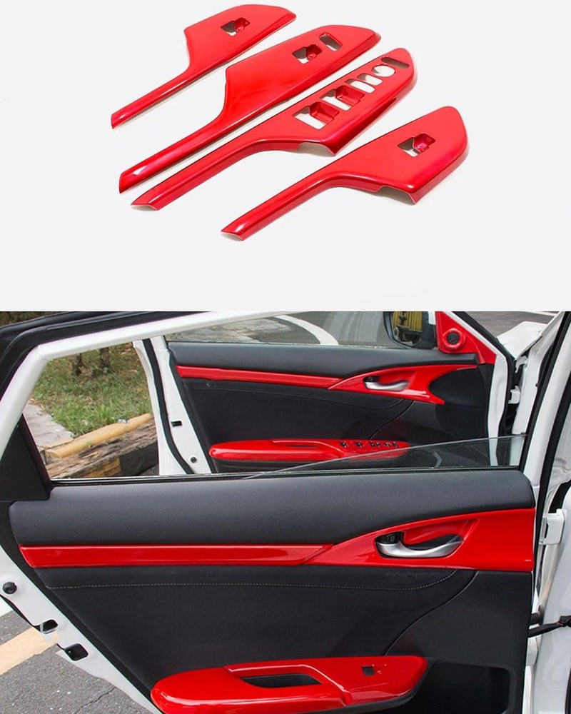 ANUNFRRE Car Accessories Fit for Honda Civic 10th Gen 2016-2021 ABS Interior ...