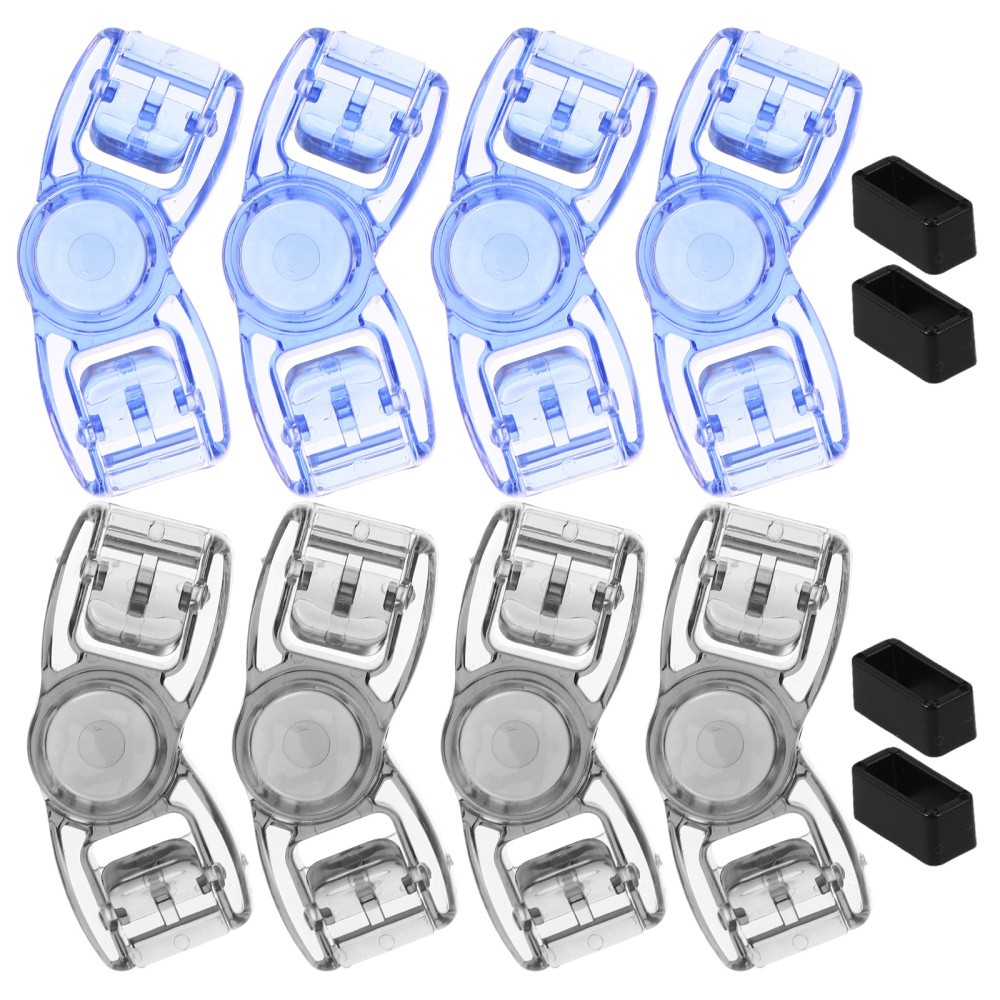 8pcs Swim Goggles Buckle Clips - Replacement Strap Fastener Button